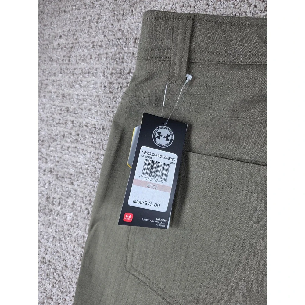 Under‎ Armour Storm Ripstop Tactical Enduro Pants Mens 42x32 Green Loose NWT New